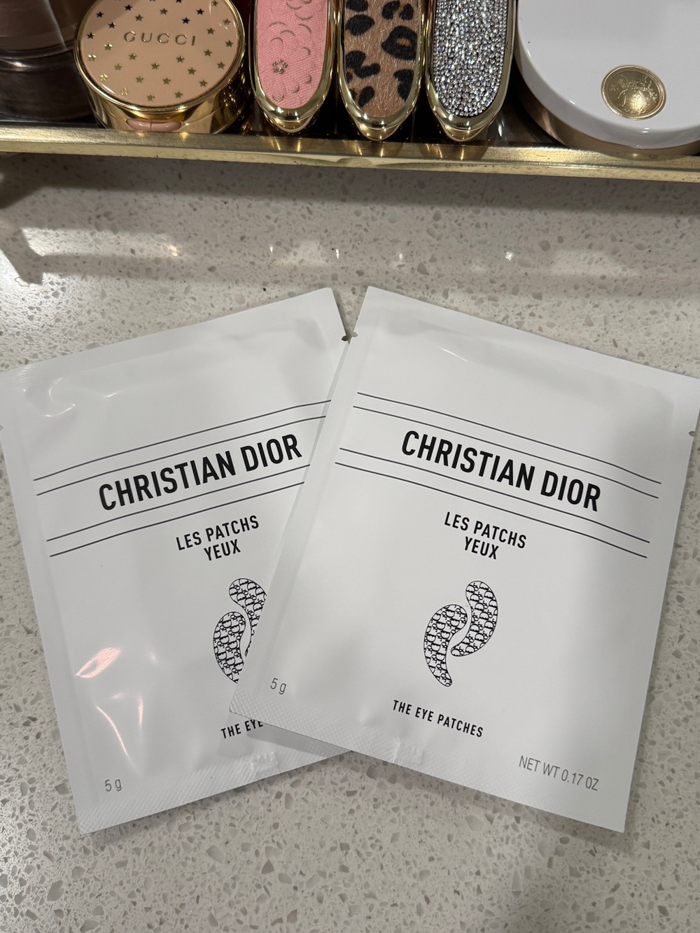 Christian Dior❕Set of Two ! Sheets Gray Eye Patches - Picture 10 of 10